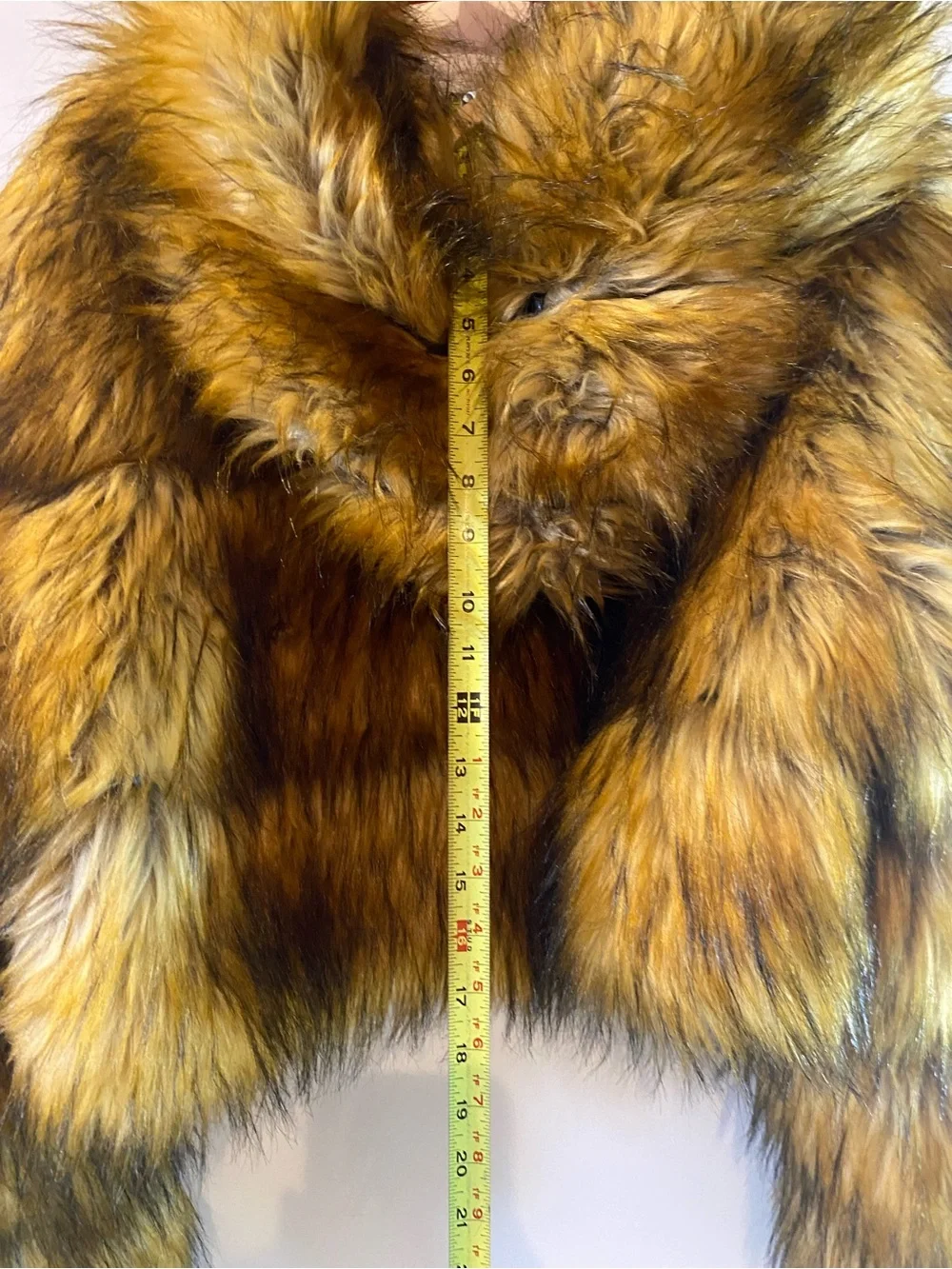 The AKIRA Label Gracelle Faux Fur Cropped Jacket Size XL